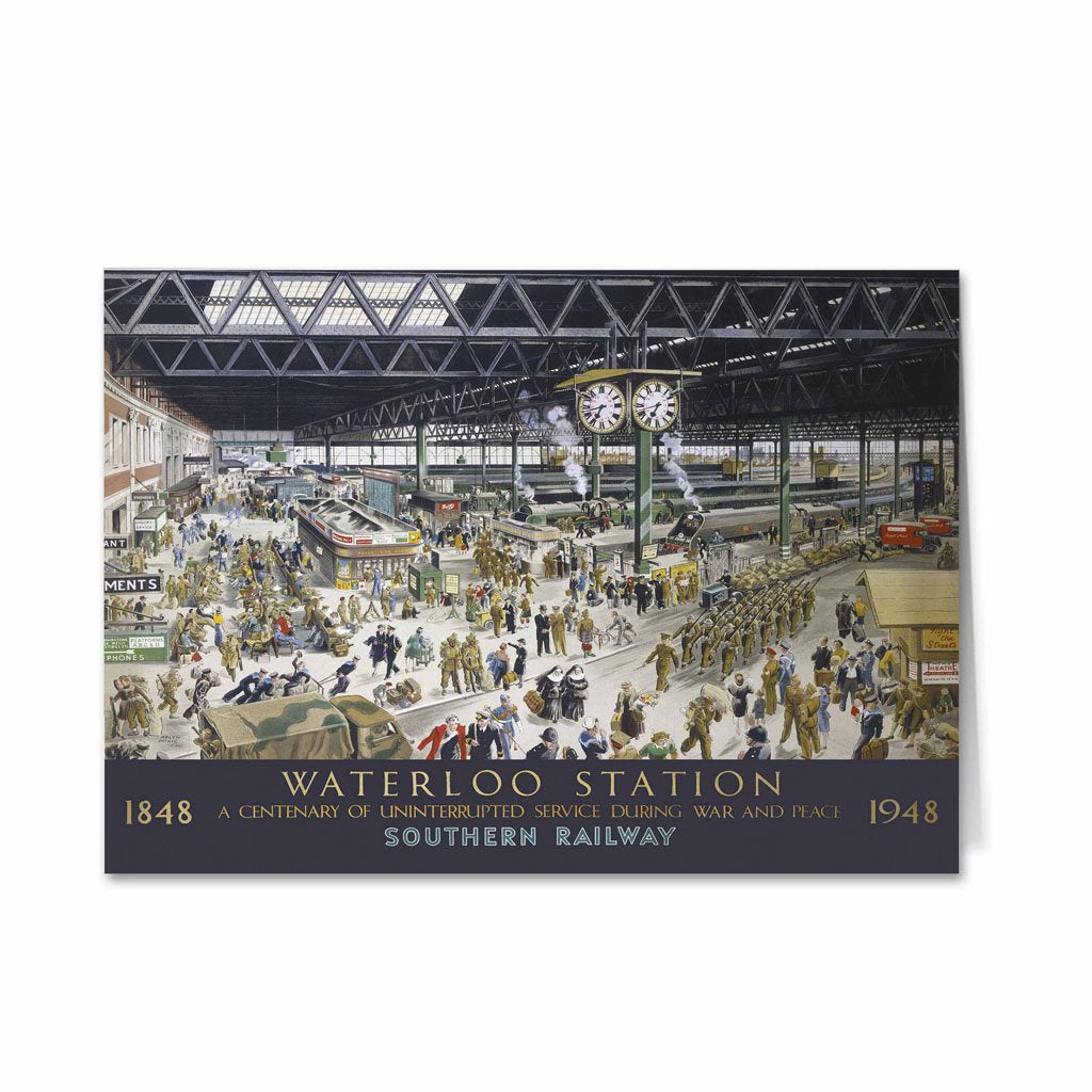 Waterloo Station Southern Railway Greeting Card Love Your Location