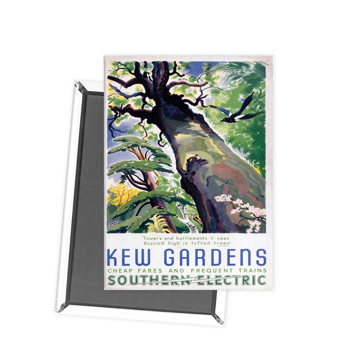 Kew Gardens - Southern Electric Railwy Poster Fridge Magnet