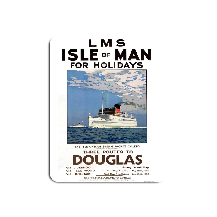 Isle Of Man For Holidays - Steam Packet, Routes to Douglas - Mouse Mat