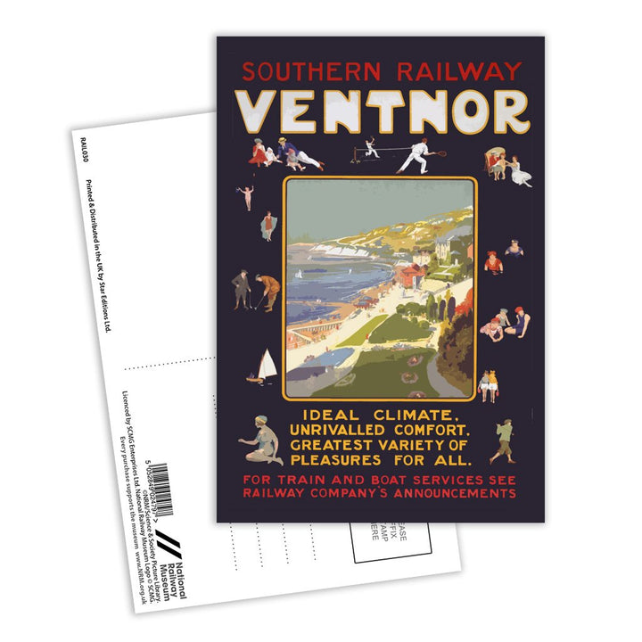 Ventnor - Ideal Climate Postcard Pack of 8