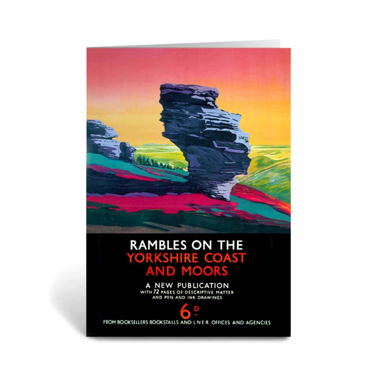 Rambles on the Yorkshire Coast and Moors Greeting Card