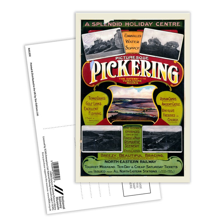 Picturesque Pickering - Yorkshire Moors Postcard Pack of 8