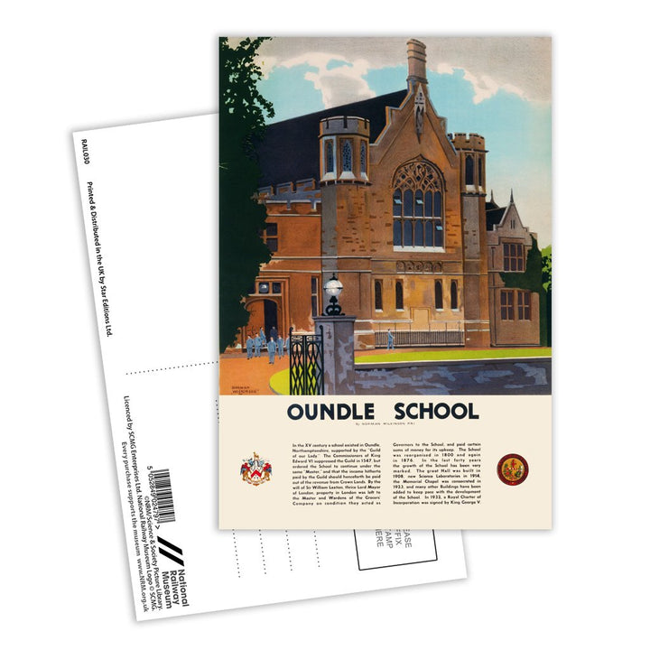 Oundle School Postcard Pack of 8