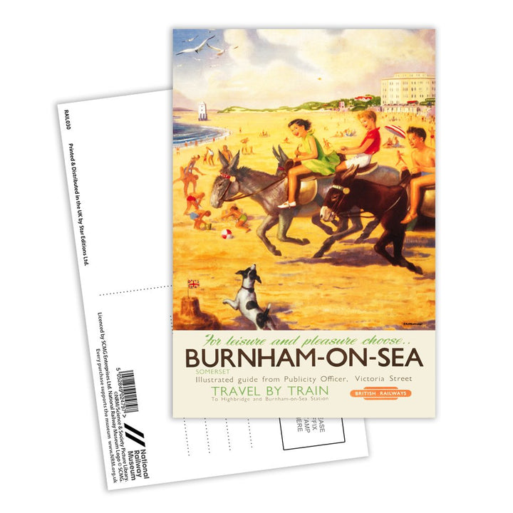 Burnham-on-sea - For Leisure and Pleasure Postcard Pack of 8