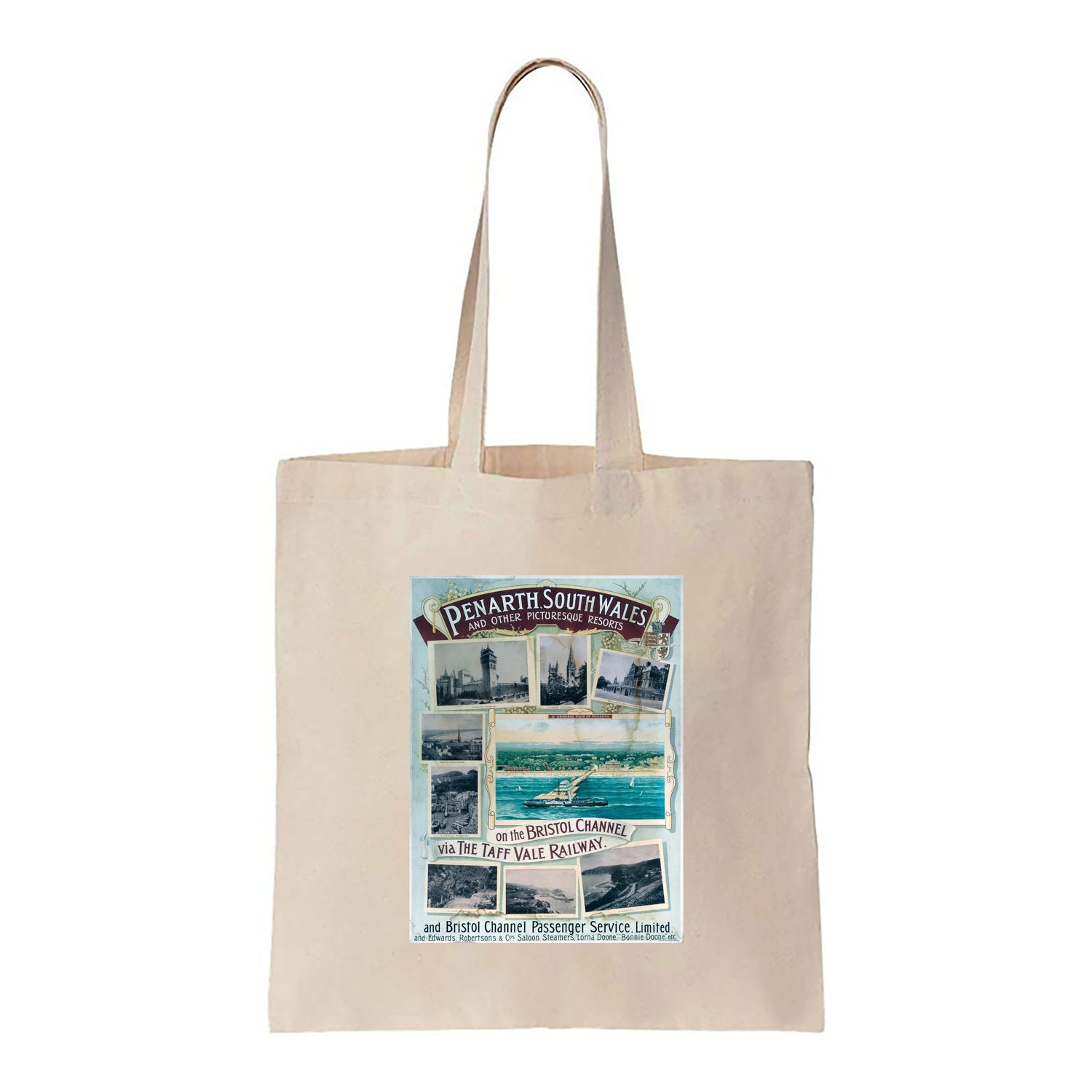 Penarth, South Wales and other Picturesque Resorts - Canvas Tote Bag