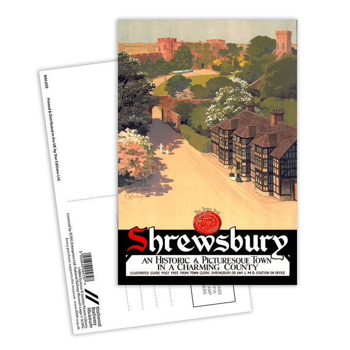 Shrewsbury - Historic and Picturesque town Postcard Pack of 8