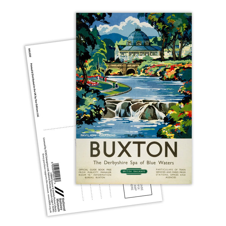 Buxton - The derbyshire spa of Blue waters Postcard Pack of 8