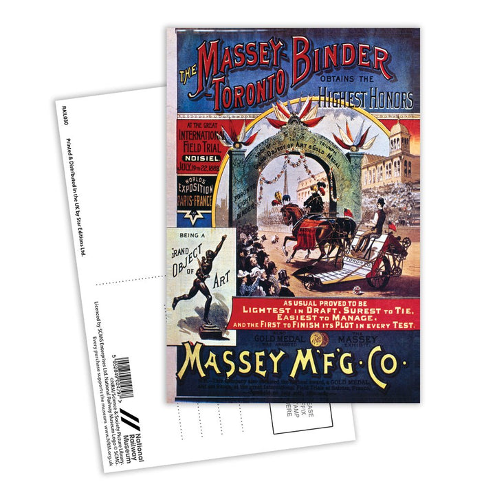 Massey-Toronto Binder - MFG Co Postcard Pack of 8
