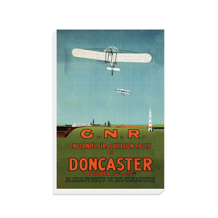 Englands First Aviation Races at Doncaster - GNR - Canvas