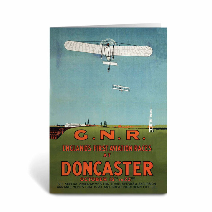 Englands First Aviation Races at Doncaster - GNR Greeting Card