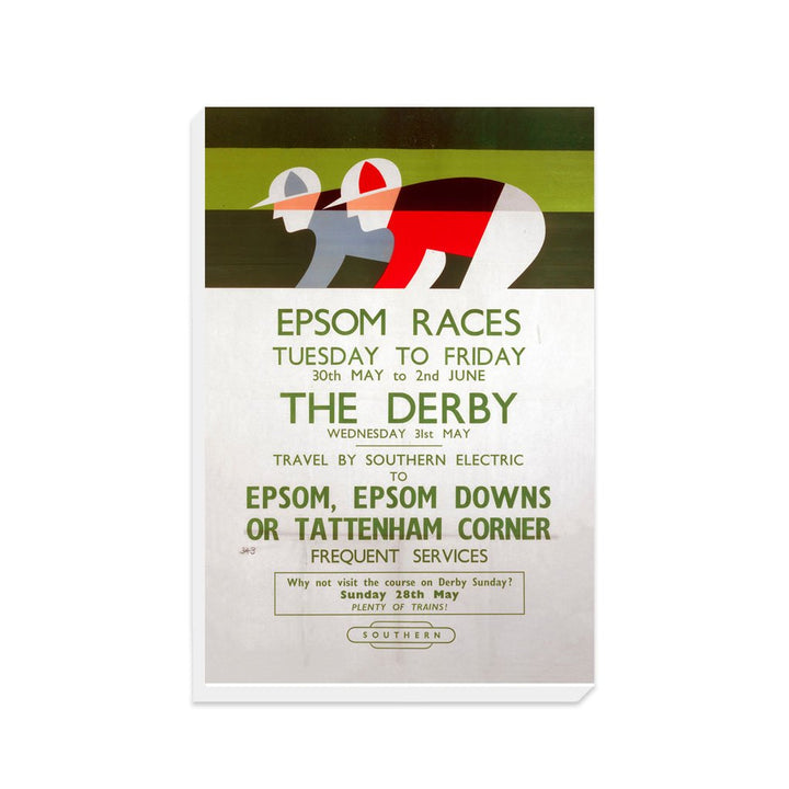 Epsom Races - The Derby - Canvas