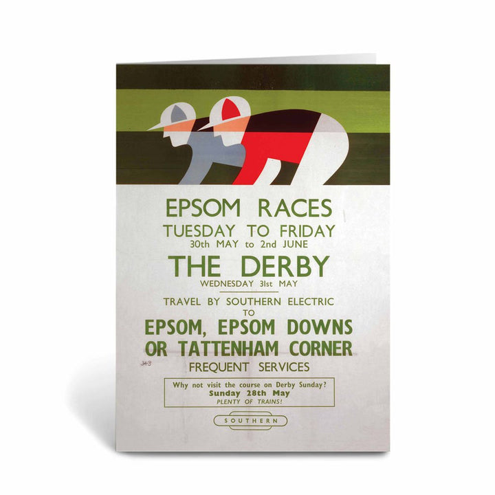 Epsom Races - The Derby Greeting Card