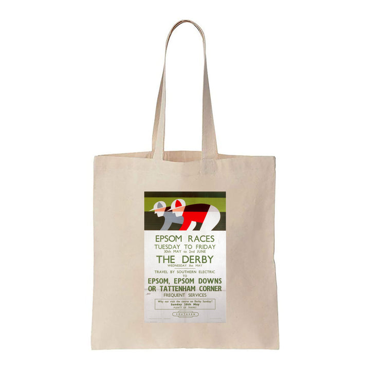 Epsom Races - The Derby - Canvas Tote Bag