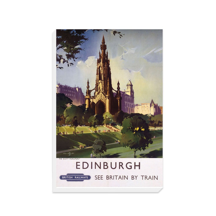 Edinburgh - the Scott Monument British Railways - Canvas