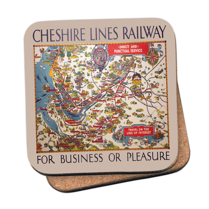 Cheshire Lines Railway map - the Line of Interest Coaster