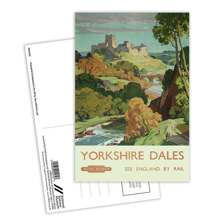 Yorkshire Dales - See England by Rail Postcard Pack of 8