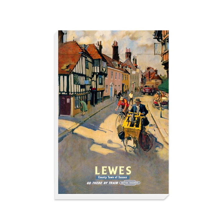 Lewes, County Town of Sussex - British Railways - Canvas