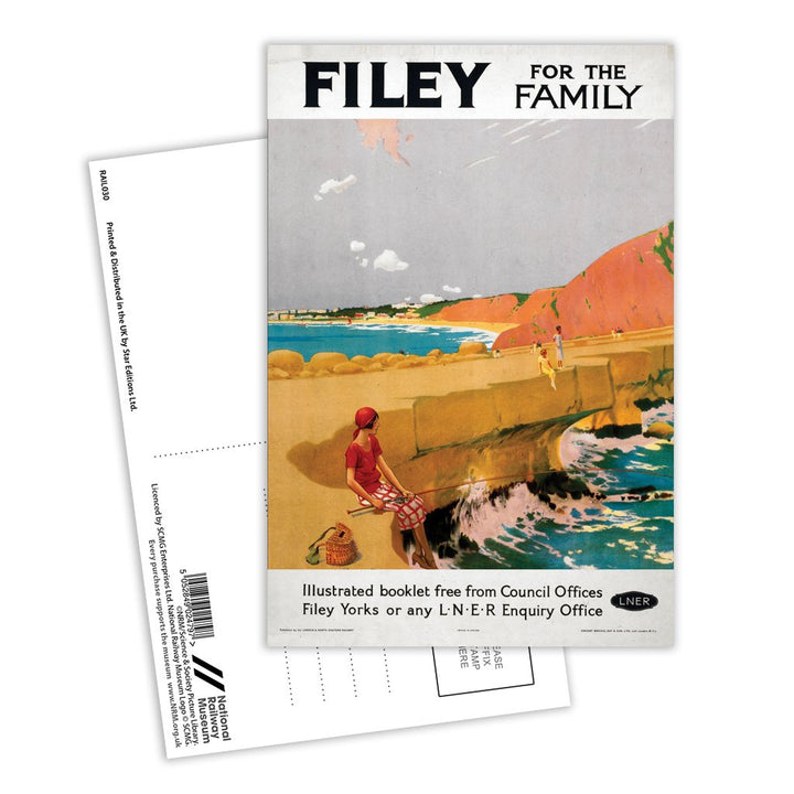 Filey for the Family - LNER Postcard Pack of 8