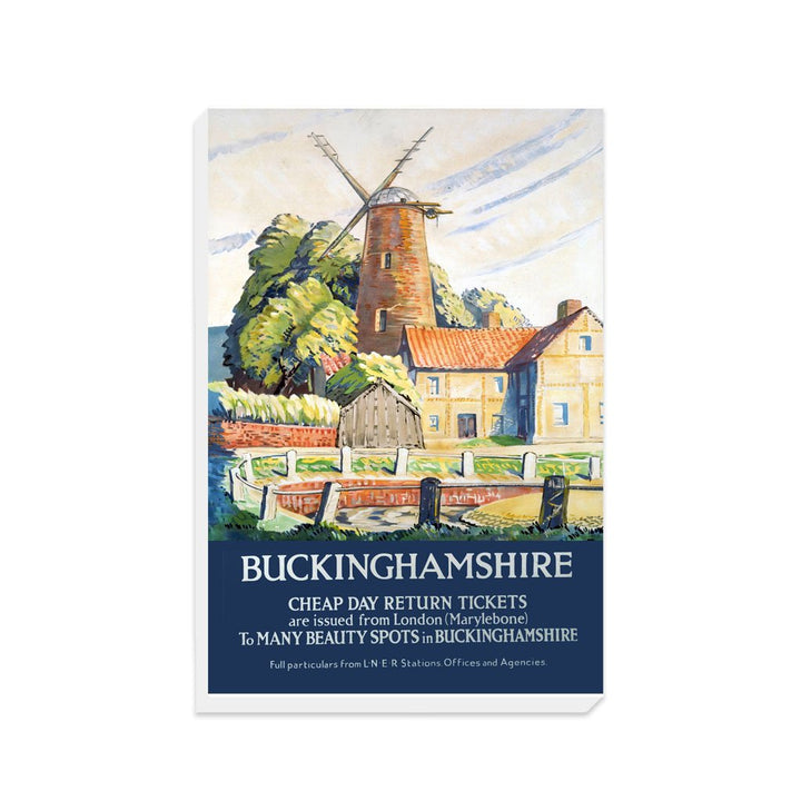 Buckinghamshire - Beauty Spots Windmill - Canvas