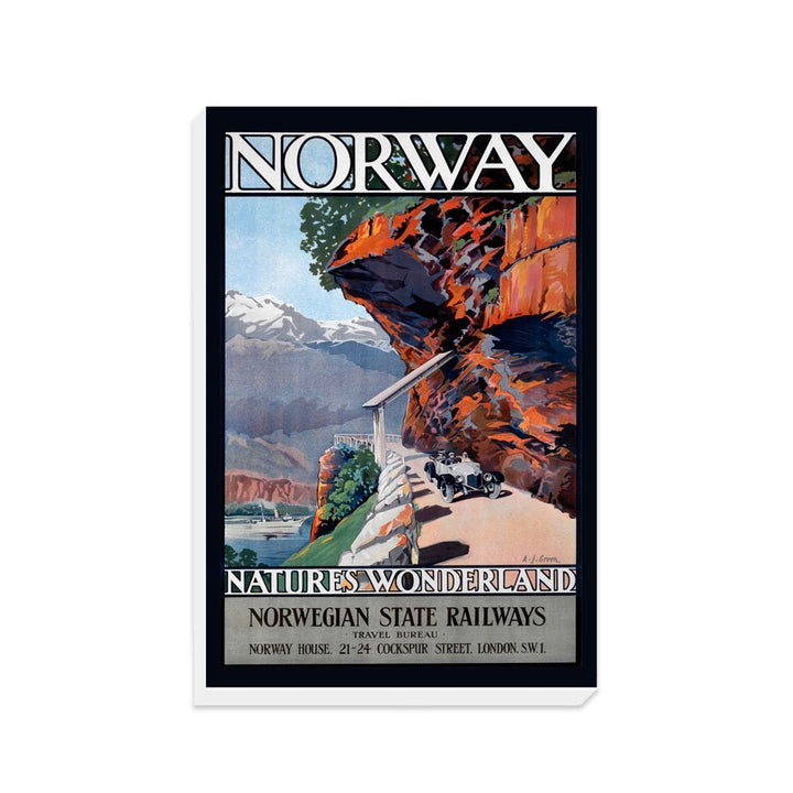Norway, Natures Wonderland -Norwegian State Railways - Canvas