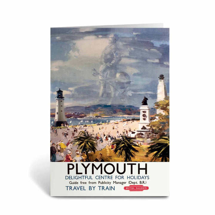 Plymouth delightful centre for holidays - Travel by train Greeting Card