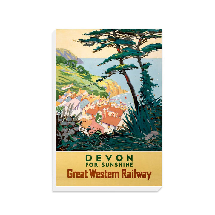 Devon for sunshine - Great Western Railway - Canvas