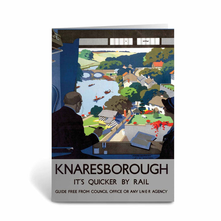 Knaresborough - Quicker By Rail LNER Greeting Card
