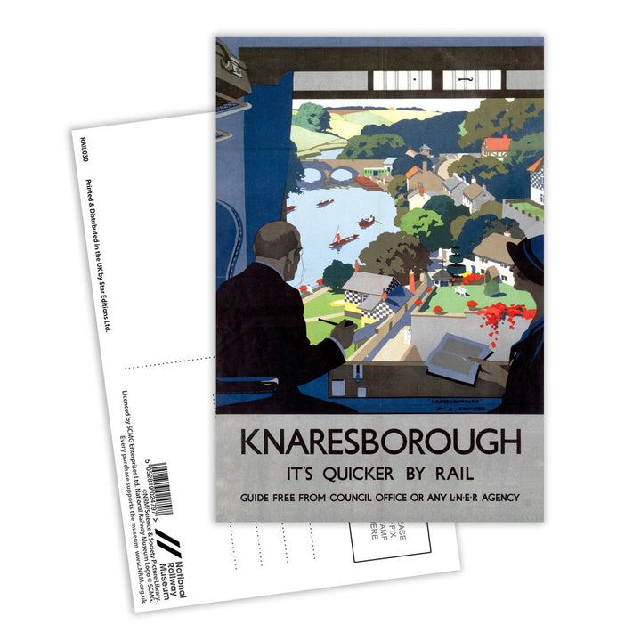 Knaresborough - Quicker By Rail LNER Postcard Pack of 8