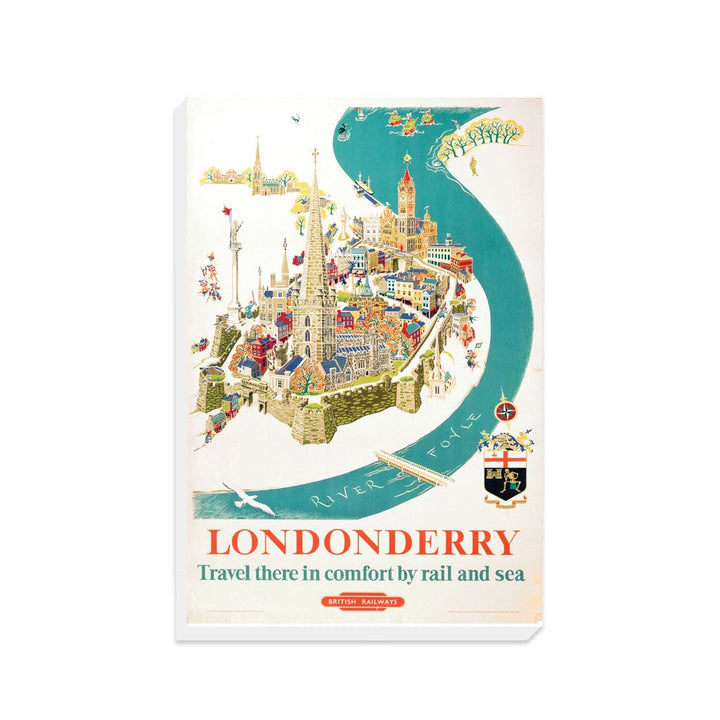 Londonderry - In comfort by rail and sea - Canvas