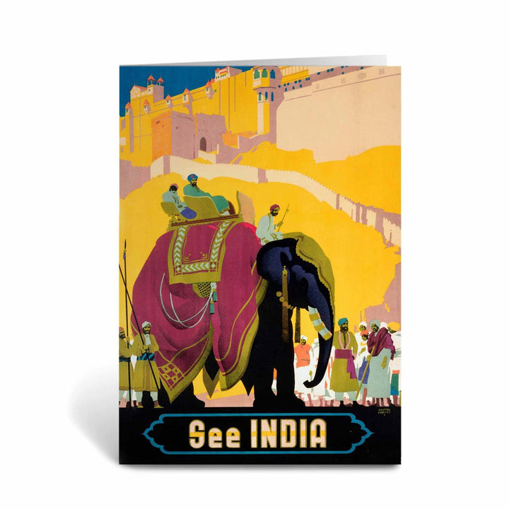See India - Elephant Greeting Card