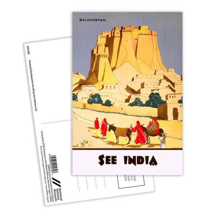 See India - Baluchistan Postcard Pack of 8