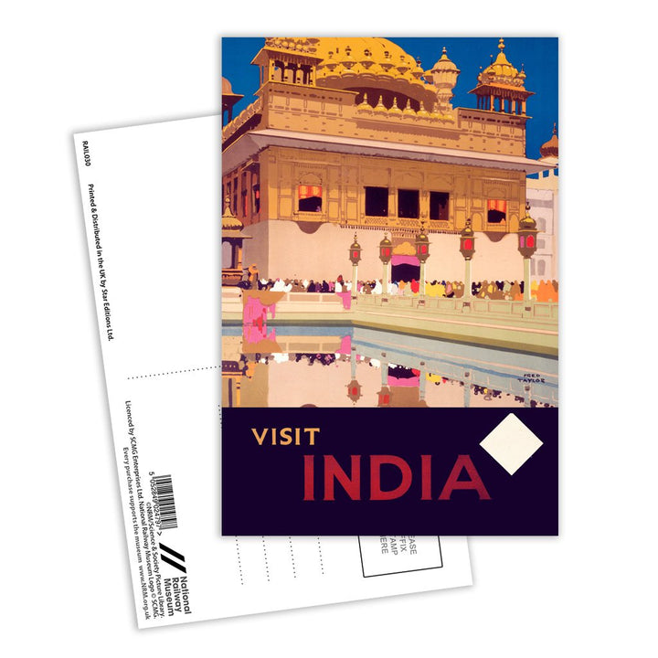 Visit India Postcard Pack of 8