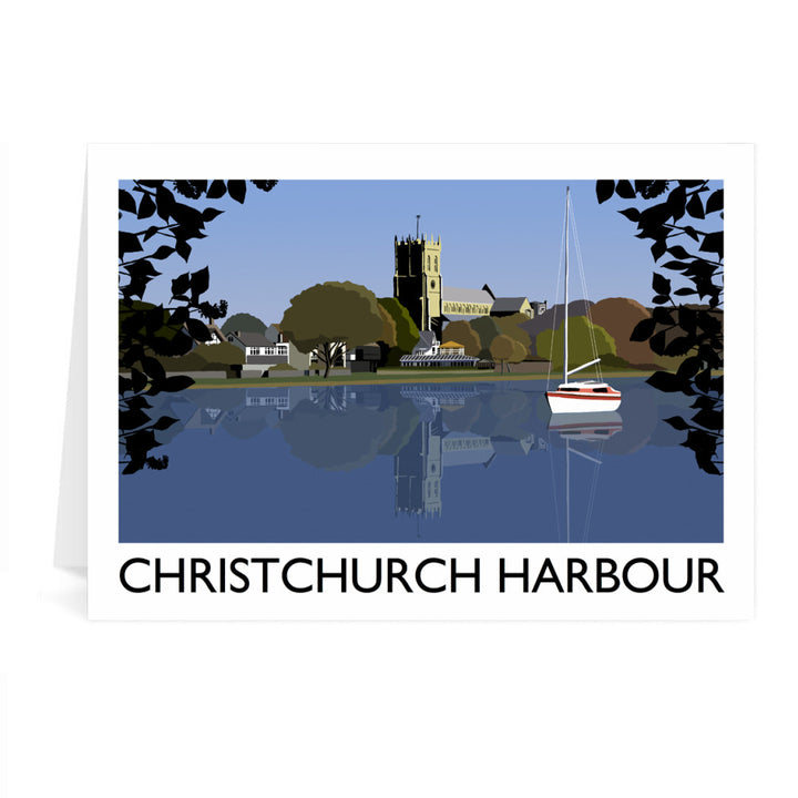 Christchurch Harbour, Dorset Greeting Card 7x5