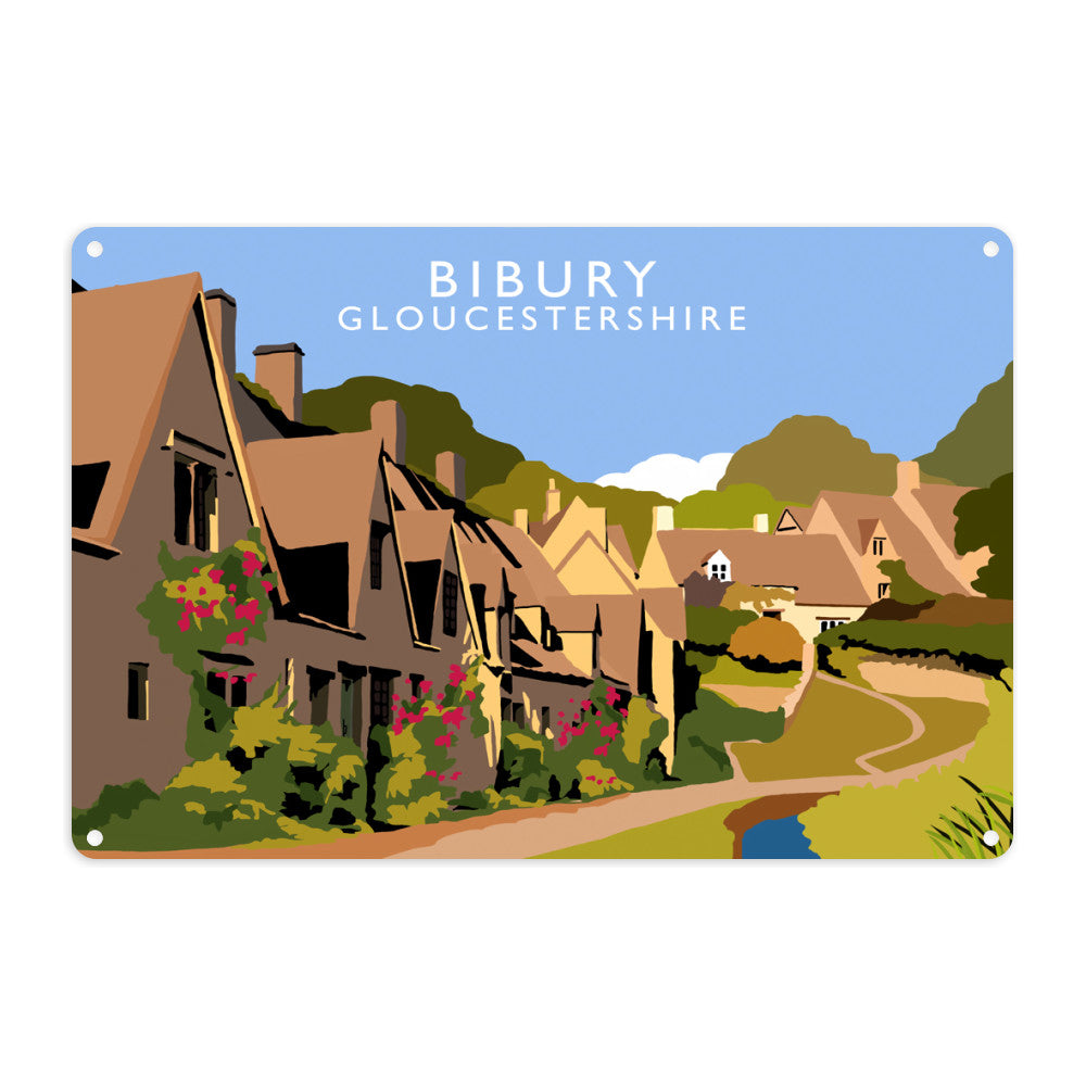 Bibury, Gloucestershire Metal Sign