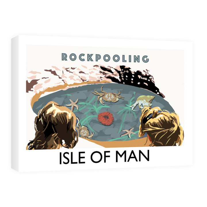 Rockpooling, Isle of Man 60cm x 80cm Canvas
