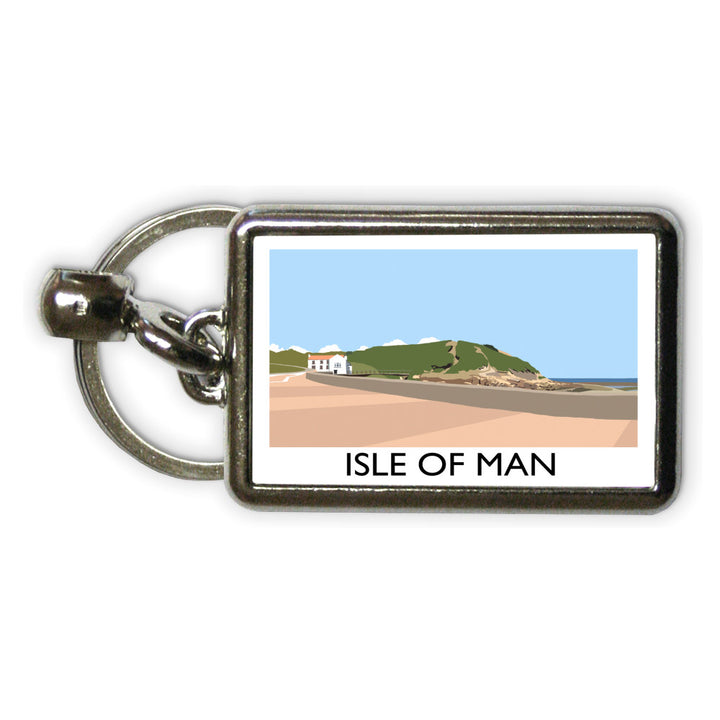 Isle of Man Metal Keyring