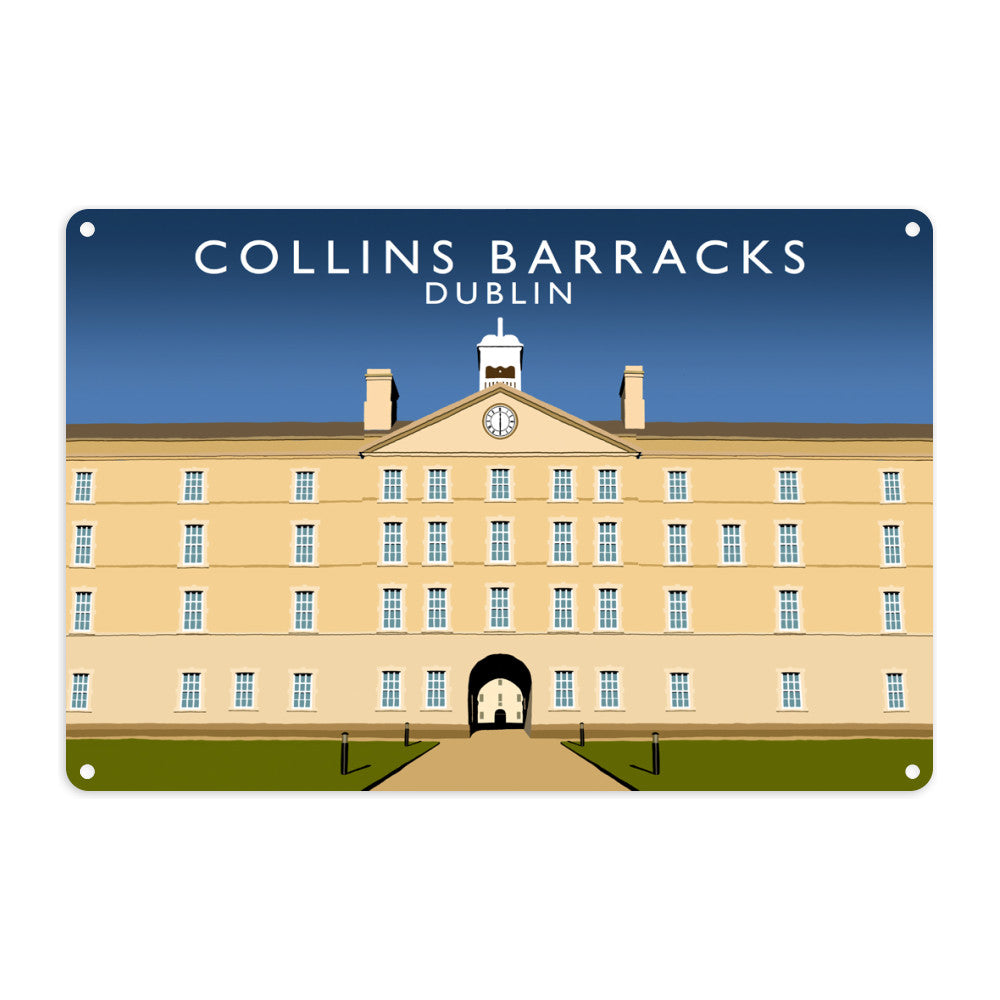 Collins Barracks, Dublin, Ireland Metal Sign