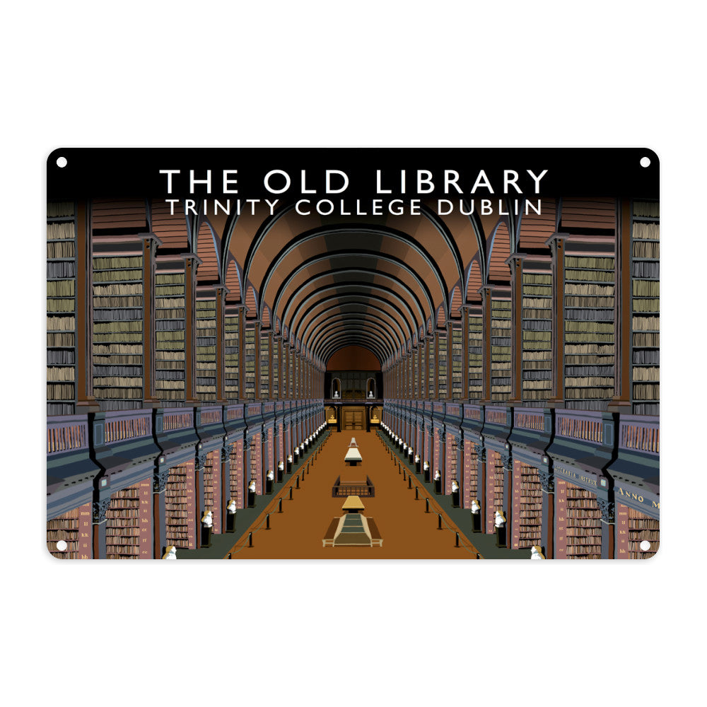 The Old Library, Trinity College, Dublin, Ireland Metal Sign