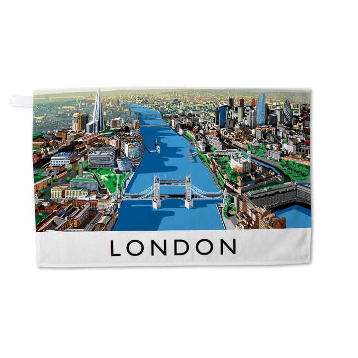 The River Thames, London - Tea Towel