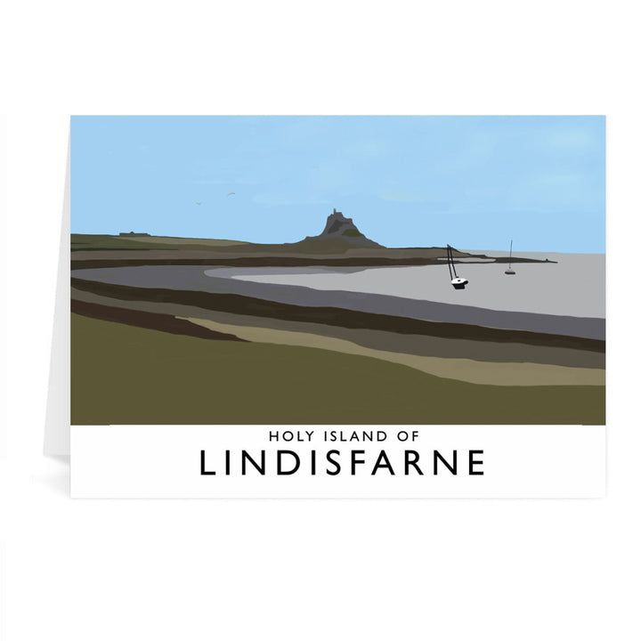 The Holy Island of Lindisfarne Greeting Card 7x5