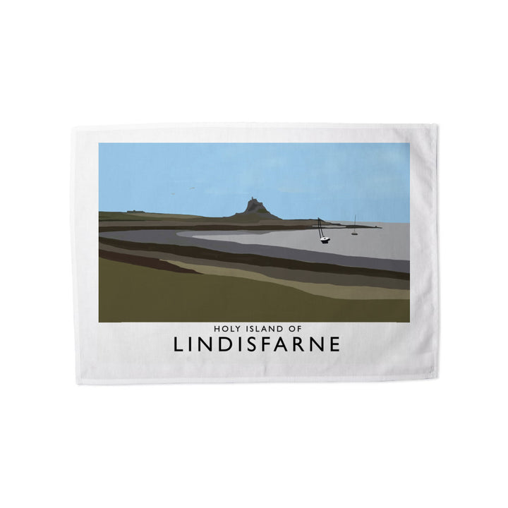 The Holy Island of Lindisfarne Tea Towel