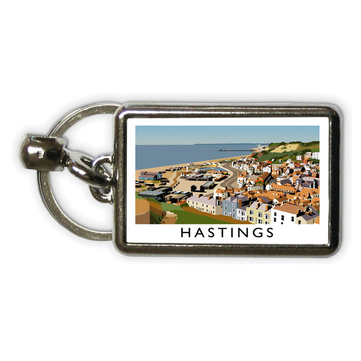 Hastings, Sussex Metal Keyring
