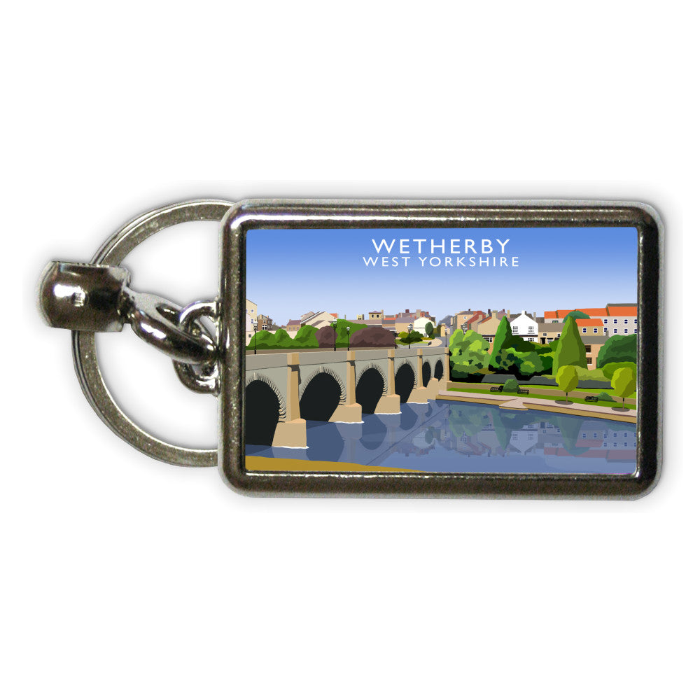 Wetherby, West Yorkshire Metal Keyring