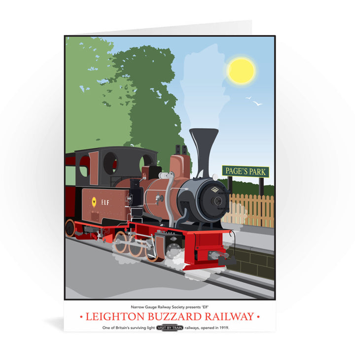 Leighton Buzzard Railway, Bedfordshire Greeting Card 7x5