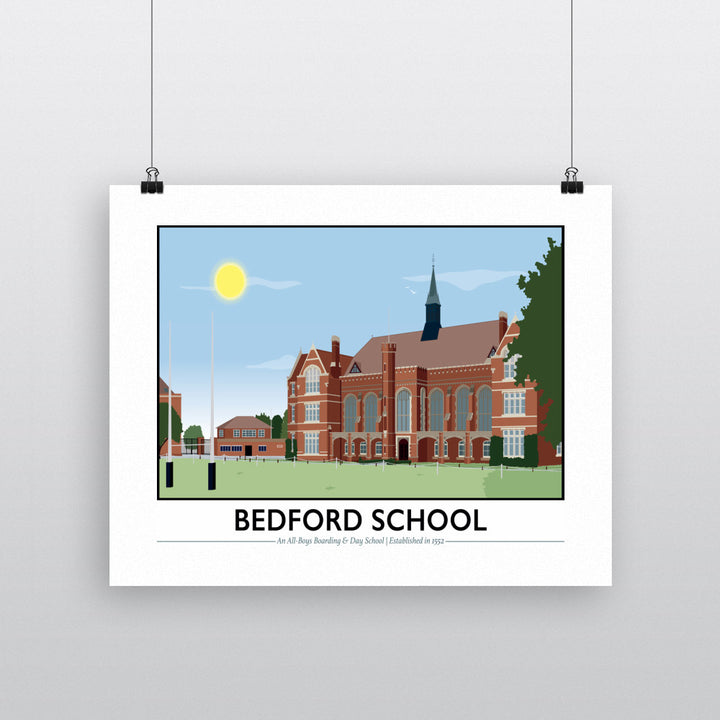 Bedford School, Bedfordshire 90x120cm Fine Art Print