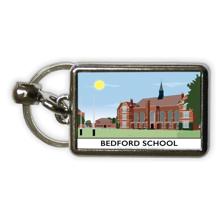 Bedford School, Bedfordshire Metal Keyring
