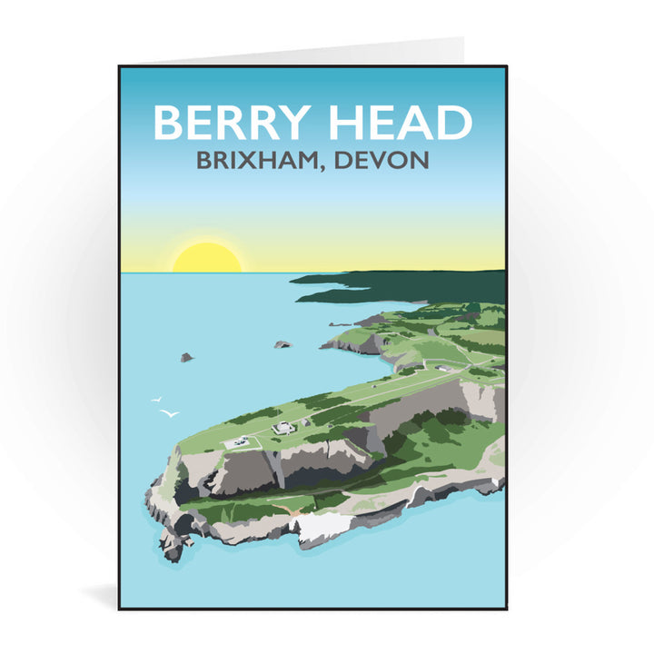 Berry Head, Brixham Greeting Card 7x5