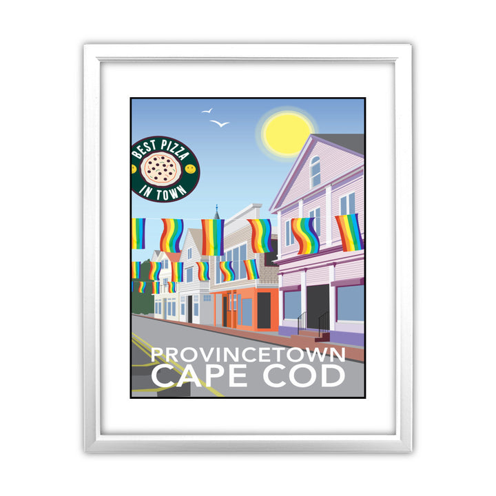 Provincetown, Cape Cod 11x14 Framed Print (White)