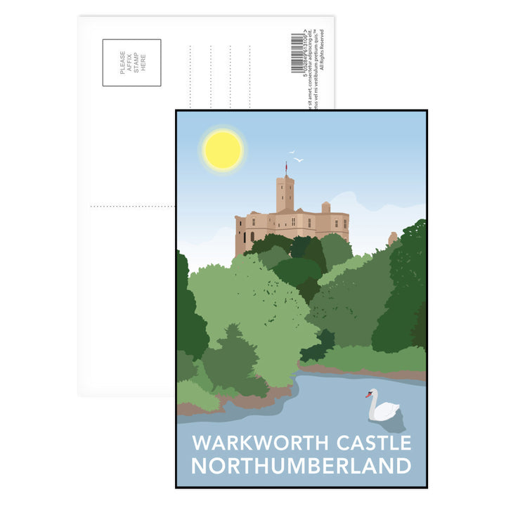 Warkworth Castle, Warkworth Postcard Pack