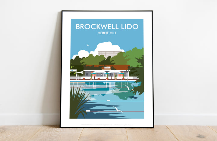 Brockwell Lido, Herne Hill, London - Art Print